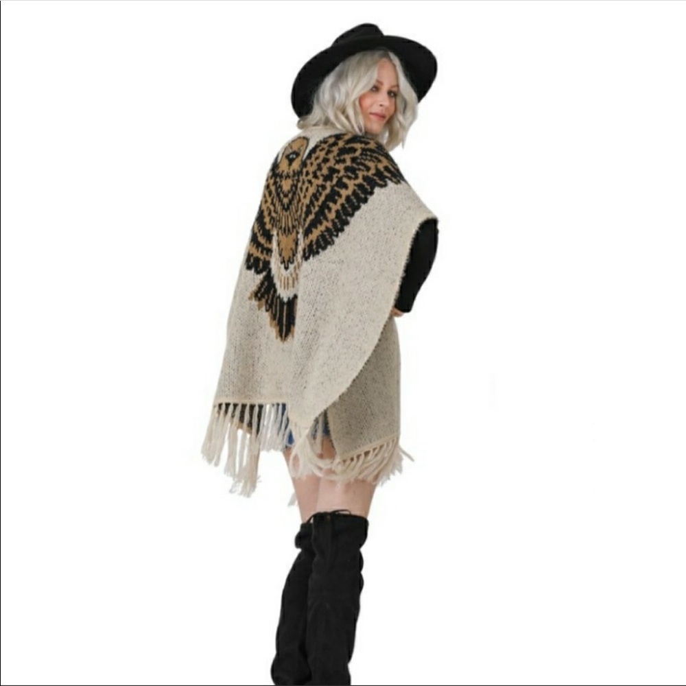 Vertigo med/lrg eagle poncho orig. 328